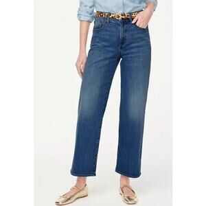 J.Crew Wide-Leg Crop Jeans Medium Light Wash Denim Preppy Casual Classic 31P